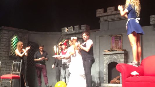 Junto a Silvina Luna, El Polaco festejó su cumpleaños arriba del escenario