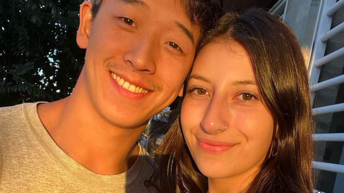 Martín Ku y su novia