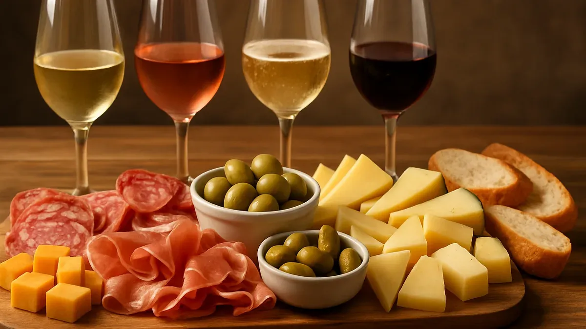 Qué vino elegir para una picada argentina: estilos que funcionan sin tapar los sabores. (Imagen ilustrativa)