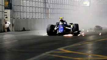 Franco Colapinto complicó su participación en el GP de Las Vegas tras un duro choque en la clasificación