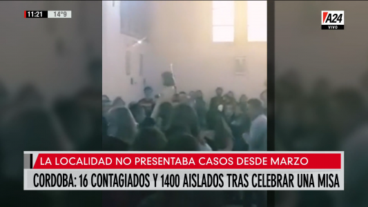 Córdoba: 16 contagiados y 1400 aislados tras celebrar una misa