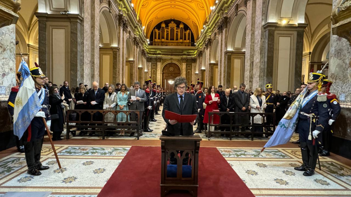 Milei participó del Tedeum y la Iglesia le dio un duro mensaje: criticó la falta de solidaridad y de termómetro social