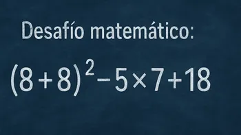 Desafío matemático: ¿podés llegar al resultado correcto?