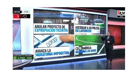 El resumen de las noticias más importantes de A24 en Vivo el Sábado