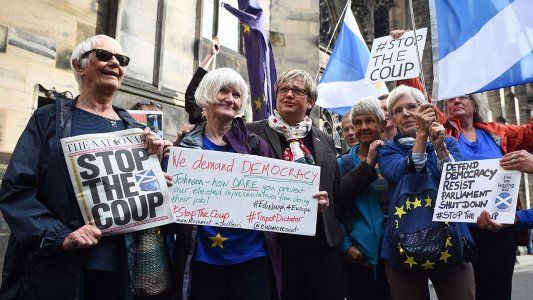 Brexit: un tribunal escocés declaró inconstitucional y nulo el cierre del Parlamento británico