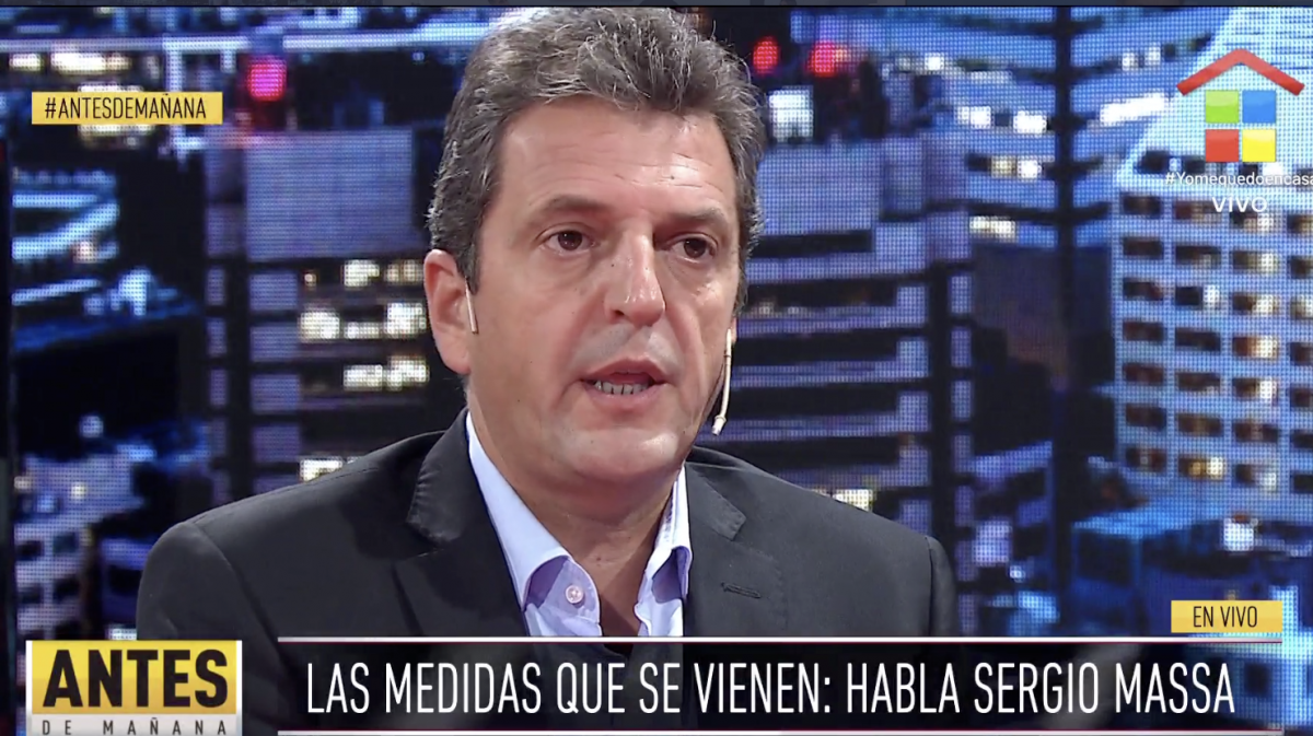 Sergio Massa en América: ayuda a las pymes, impuesto a los ricos, sesión en Diputados y la deuda argentina