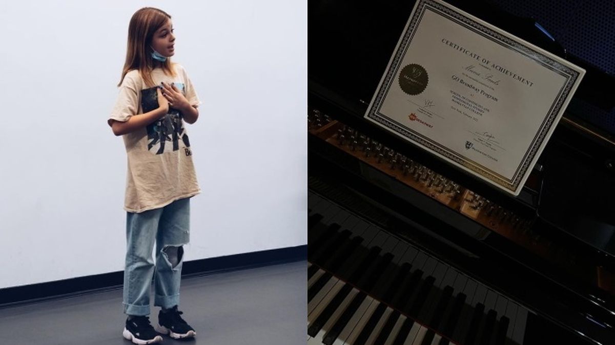 Muna Pauls terminó el curso de entrenamiento artístico en Nueva York, y recibió su diploma. 