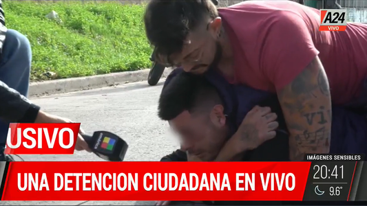 Exclusivo A24 | Inseguridad en el conurbano: los vecinos detuvieron por mano propia a un ladrón