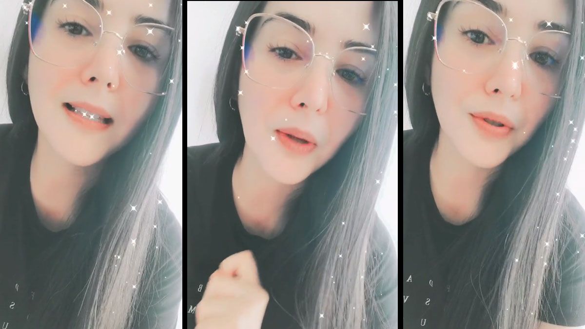 Mia Vanegas en su cuenta de TikTok.
