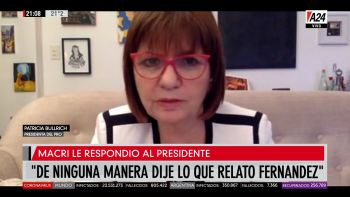 Bullrich cruzó a Alberto: Él había dicho salud o economía, la salud está mal y la economía pésimo