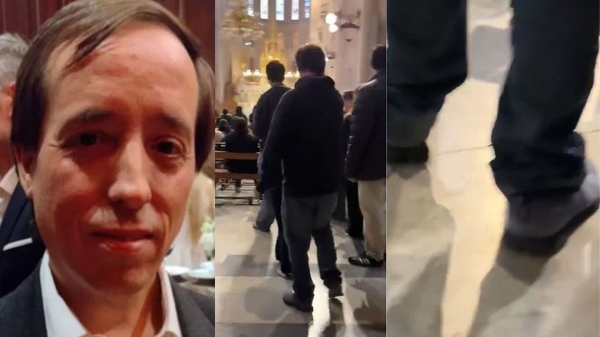 Grabaron a Marcelo Porcel en la Basílica de Luján: aún no le colocaron la tobillera electrónica. (Foto: A24.com)
