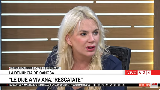 Esmeralda Mitre en A24: explicó por qué le escribió a Viviana Canosa