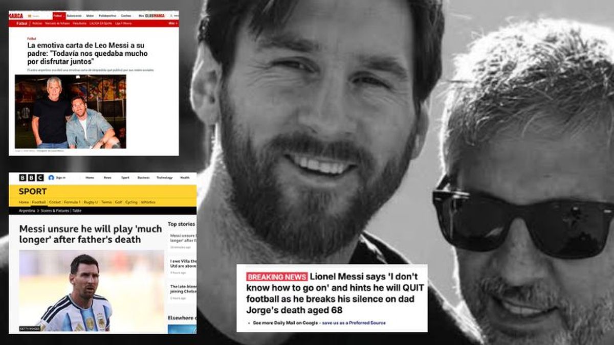La reacción de los diarios del mundo a la carta de despedida de Lionel Messi para su padre