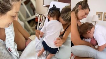 El emotivo video del hijo de Noelia Marzol conociendo a su hermanita