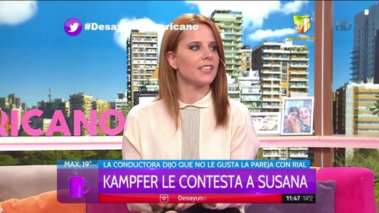 Kämpfer le respondió a Susana: No le encantó que Jorge fuera invitado al programa de Novaresio