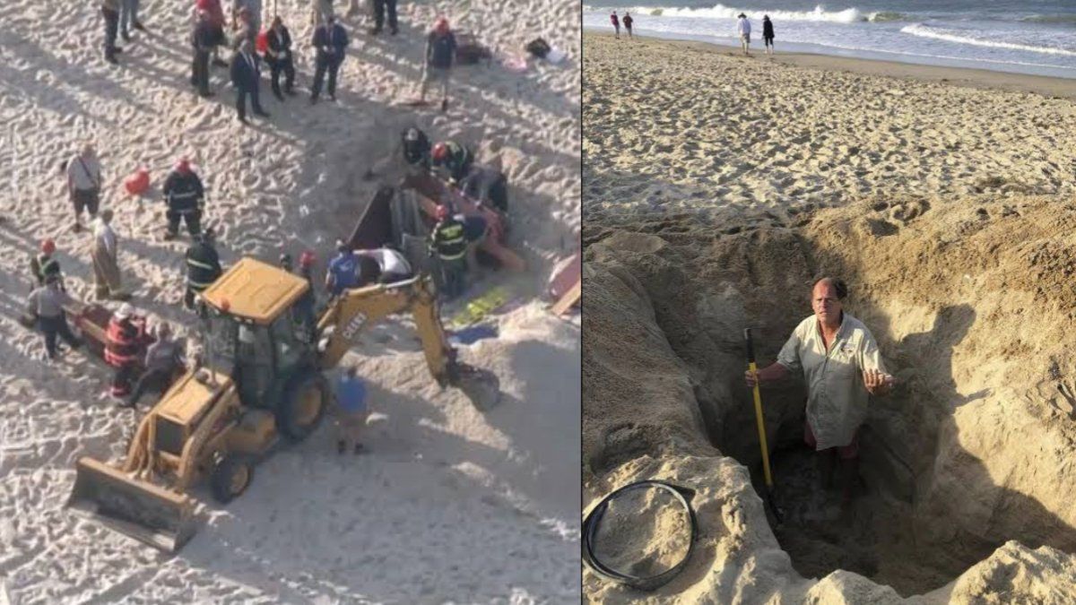 Los trabajos muestran la profundidad del pozo mortal para el joven italiano. (Foto: Gentileza Corriere della Sera)