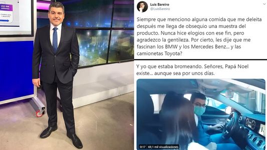 Primero comida, luego un auto: Luis Bareiro debuta (con humor) como influencer
