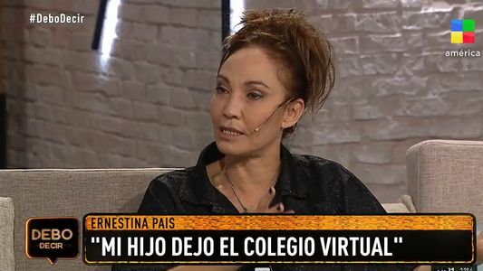 Ernestina Pais contó que su hijo adolescente dejó el colegio virtual