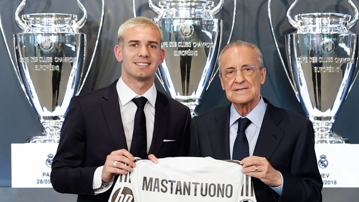 Franco Mastantuono fue presentado en el Real Madrid: debut y festejo de cumpleaños (Foto: @realmadrid)