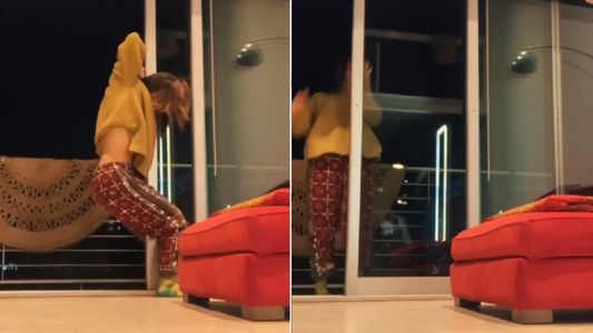 El terrible golpe de Flor Vigna contra el ventanal