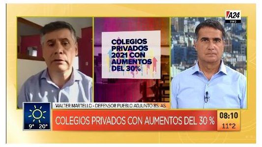 Matriculación 2021: colegios privados, con aumentos de entre el 30% y el 60%