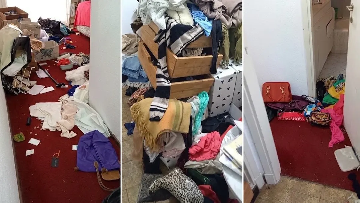 Así quedó la vivienda luego del robo. (Foto: gentileza La Capital de Mar del Plata)
