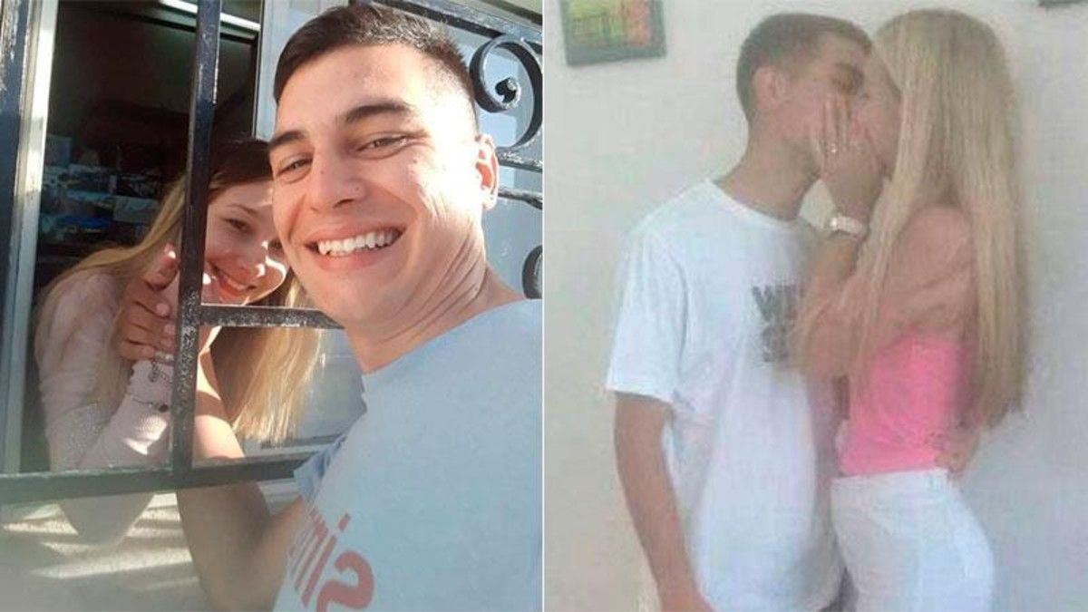 Las fotos de Galarza junto a su novio.&nbsp;