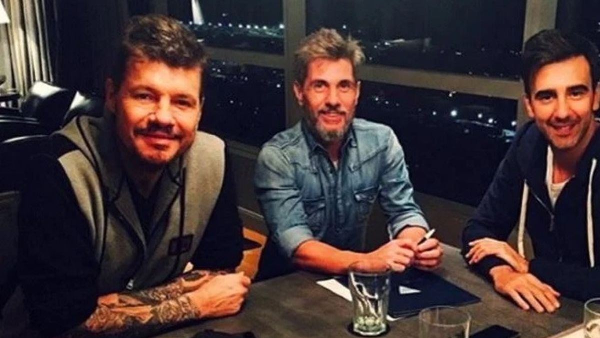 Marcelo Tinelli junto a sus dos productores hist&oacute;ricos: Pablo Prada y Federico Hoppe.&nbsp;