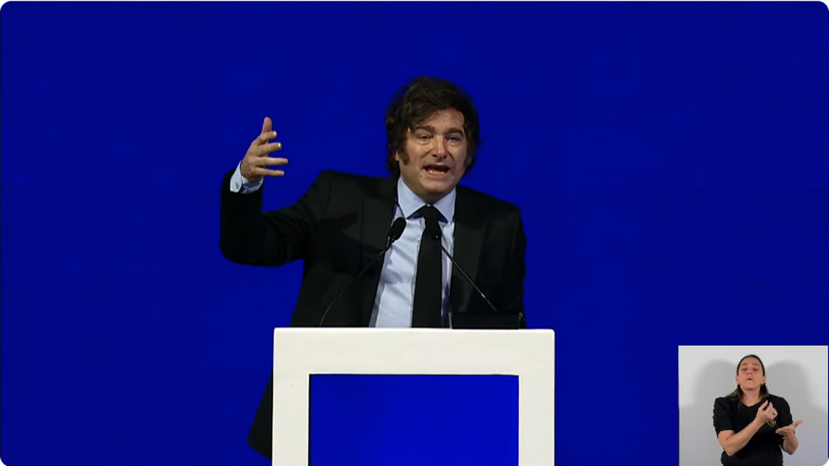 El presidente cerró el séptimo encuentro de AmCham en Recoleta. (Foto: captura)