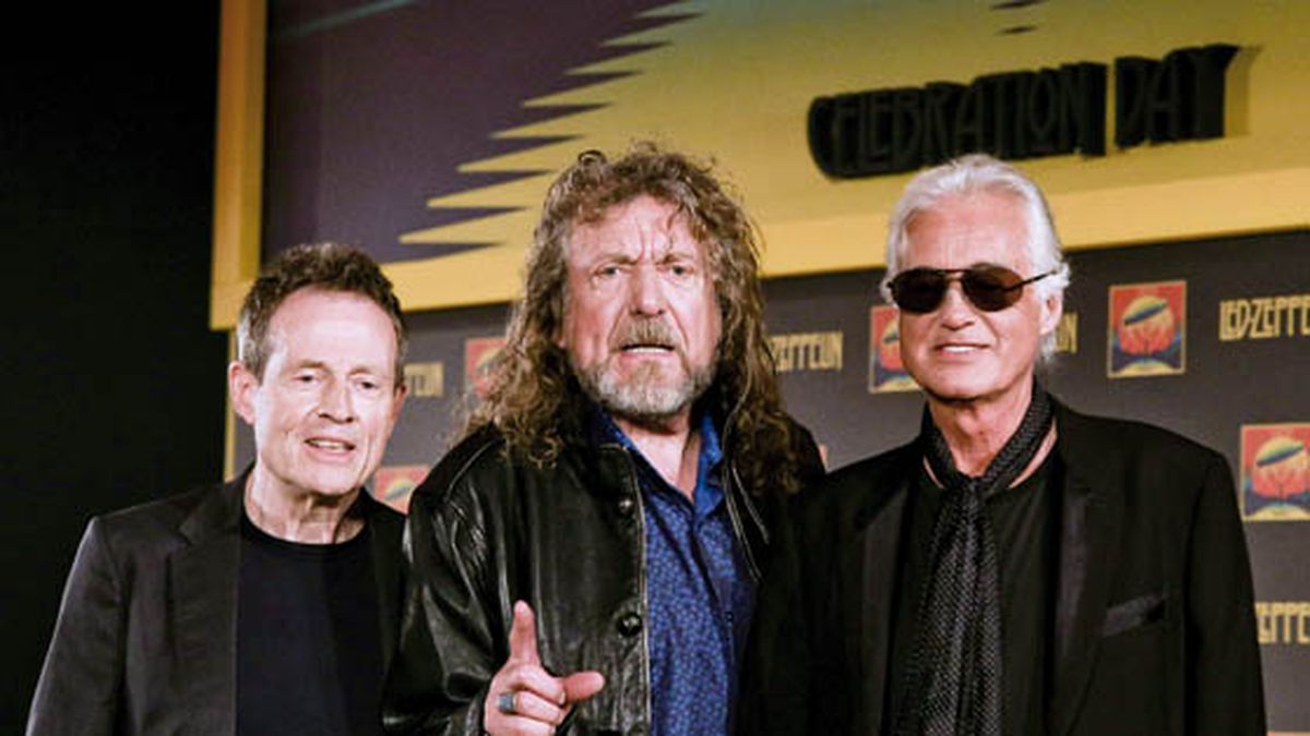 Históricos. John Paul Jones, Robert Plant y Jimmy Page se volvieron a ver.