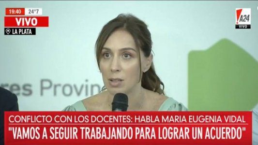 Vidal a los docentes: No queremos dar aumentos irresponsables que después no se puedan pagar