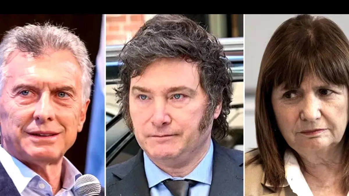 Mauricio Macri, Javier Milei y Patricia Bullch buscan una alianza de fuezas. (Foto: archivo)