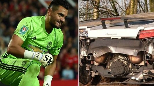 Sergio Chiquito Romero chocó con su auto en Inglaterra: impactantes imágenes