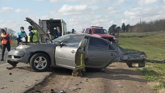 Cañuelas: choque fatal en la Ruta 205 dejó tres muertos y tres heridos