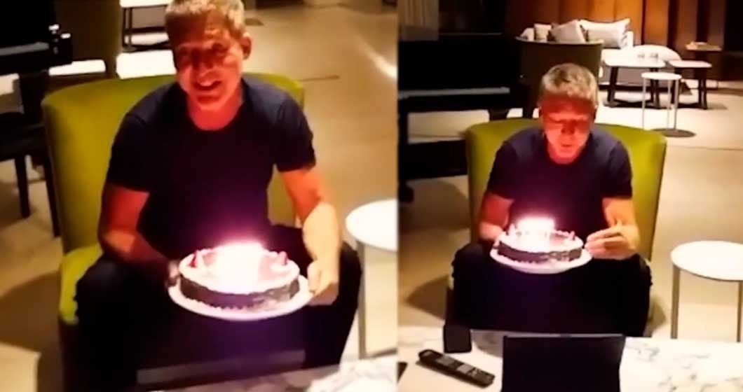 El divertido festejo de cumpleaños online de Adrián Suar en el que pidió disculpas y criticó a sus amigos