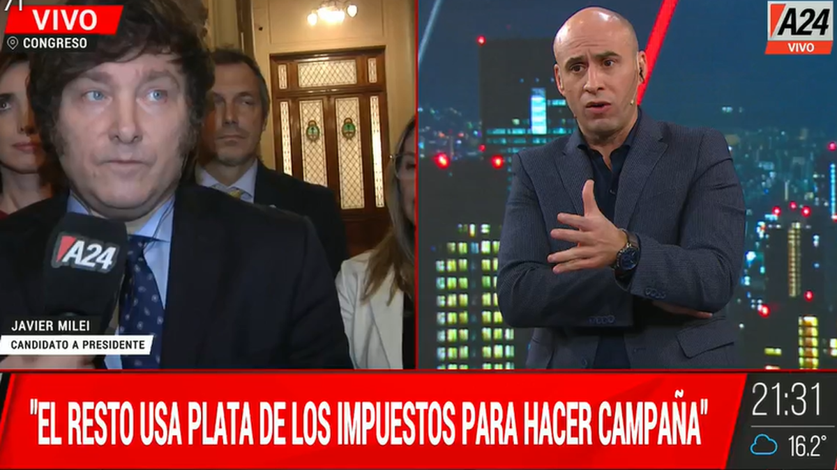 Javier Milei volvió a cargar contra la casta política. 