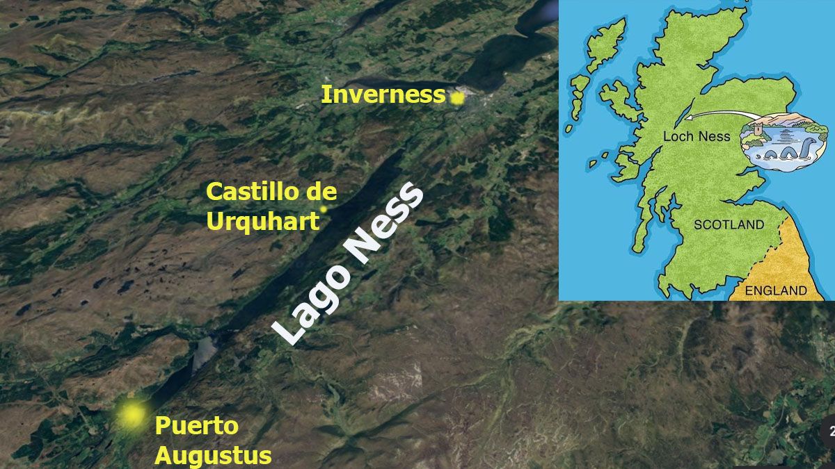 El lago Ness, en las tierras altas de Escocia. Entre Inverness y Puerto Augustus. ¿El hogar del monstruo a quien todos llaman 