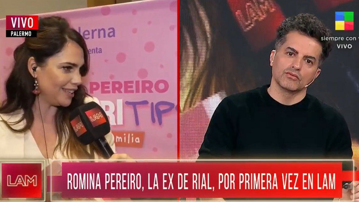 La reacción de Romina Pereiro al hablar de su separación con Jorge Rial
