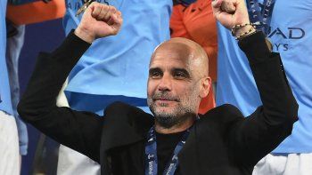 Guardiola celebra la obtención de la Champions League con el Manchester City (Foto: Getty Images). Guardiola celebra la obtención de la Champions League con el Manchester City (Foto: Getty Images).