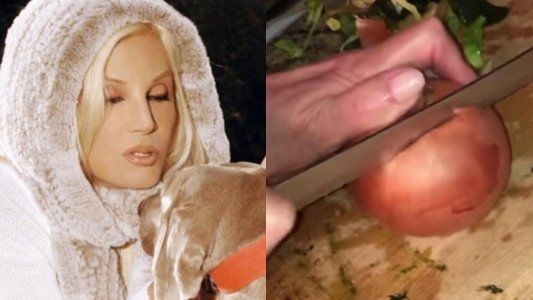 Susana Giménez y otro divertido video en la cocina: no supo cómo pelar una cebolla