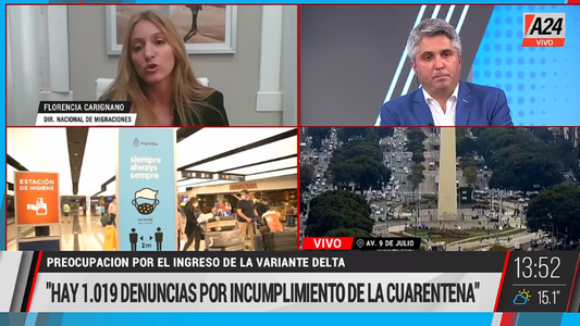 Variante Delta: el pasajero que incumplió el aislamiento tenía síntomas de Covid-19