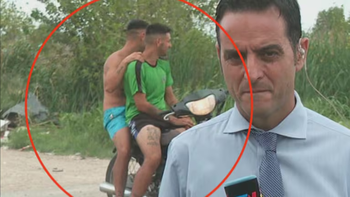 El periodista González Prieto estaba al aire, una joven vio a dos muchachos con una moto y entró en shock