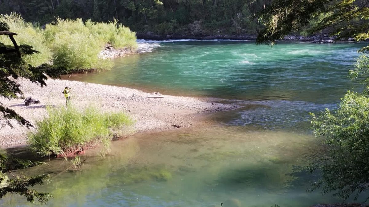 Encontraron muerto al joven turista que había desaparecido tras tirarse al Río Manso en Río Negro. (Télam)