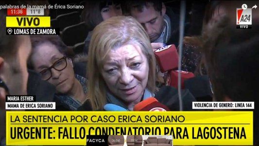 La mamá de Érica Soriano: Hay que seguir adelante