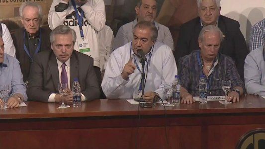 Héctor Daer reivindicó la unidad del peronismo y selló la alianza de los gremios con el nuevo gobierno