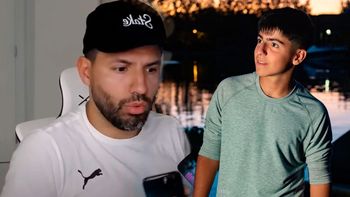 Se filtró un video de Benjamín, el hijo del Kun Agüero, en el que lo mandó al frente y reveló el verdadero club del que es hincha