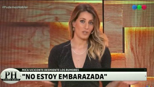 Mica Viciconte sobre el rumor de embarazo: No estoy ni en el primer mes, ni en el segundo ni nada