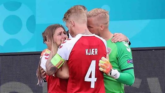 El ejemplar accionar del capitán Simon Kjaer en los momentos de mayor desesperación por Eriksen