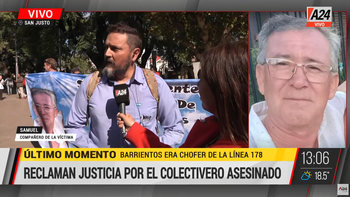 A un mes del crimen de Daniel Barrientos, colectiveros y familiares marcharon en San Justo