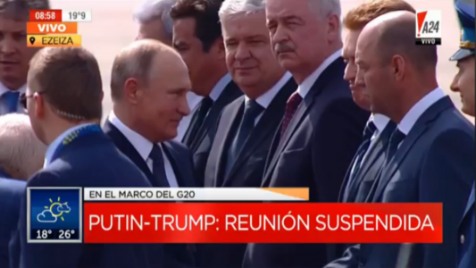 Casi todo listo: Putin llegó al país para participar del G20 y ahora sólo falta Merkel